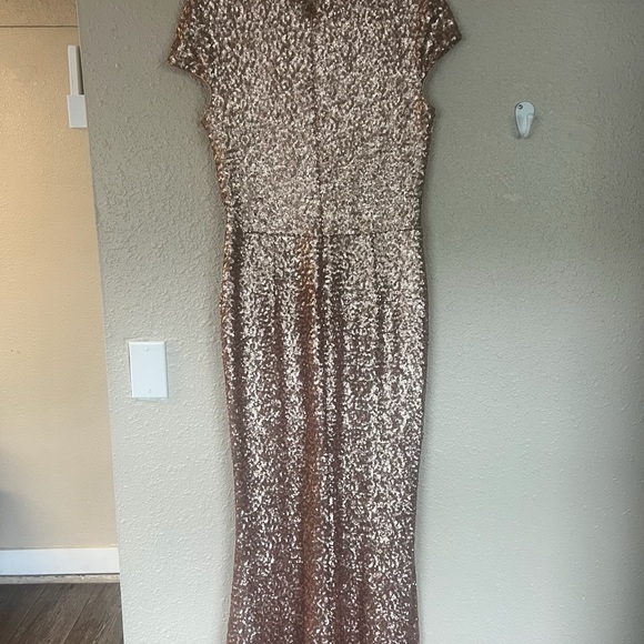 Dress the Population Gold Sequin Prom Dress - Picture 4 of 5